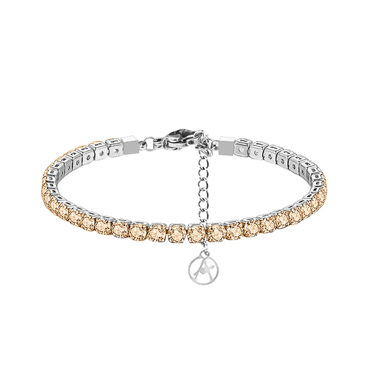 Bracciale Tennis Argento 925 Scintillante e Regolabile