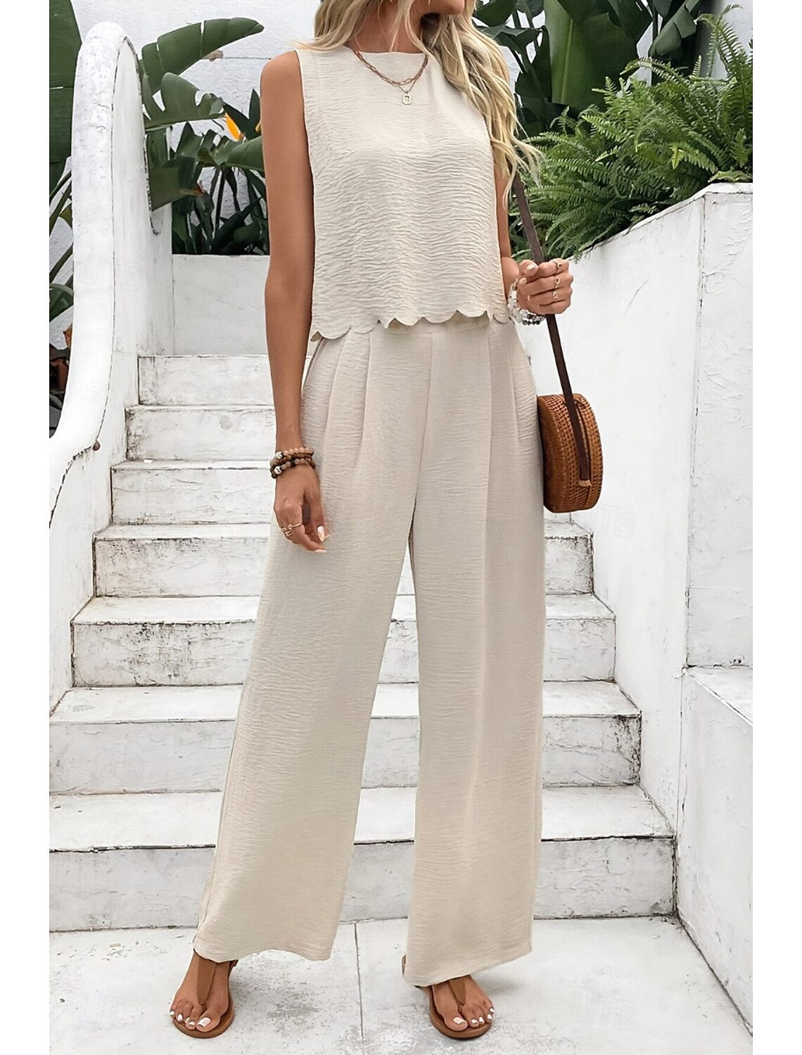 Completo Top+Pantalone Senza Schiena
