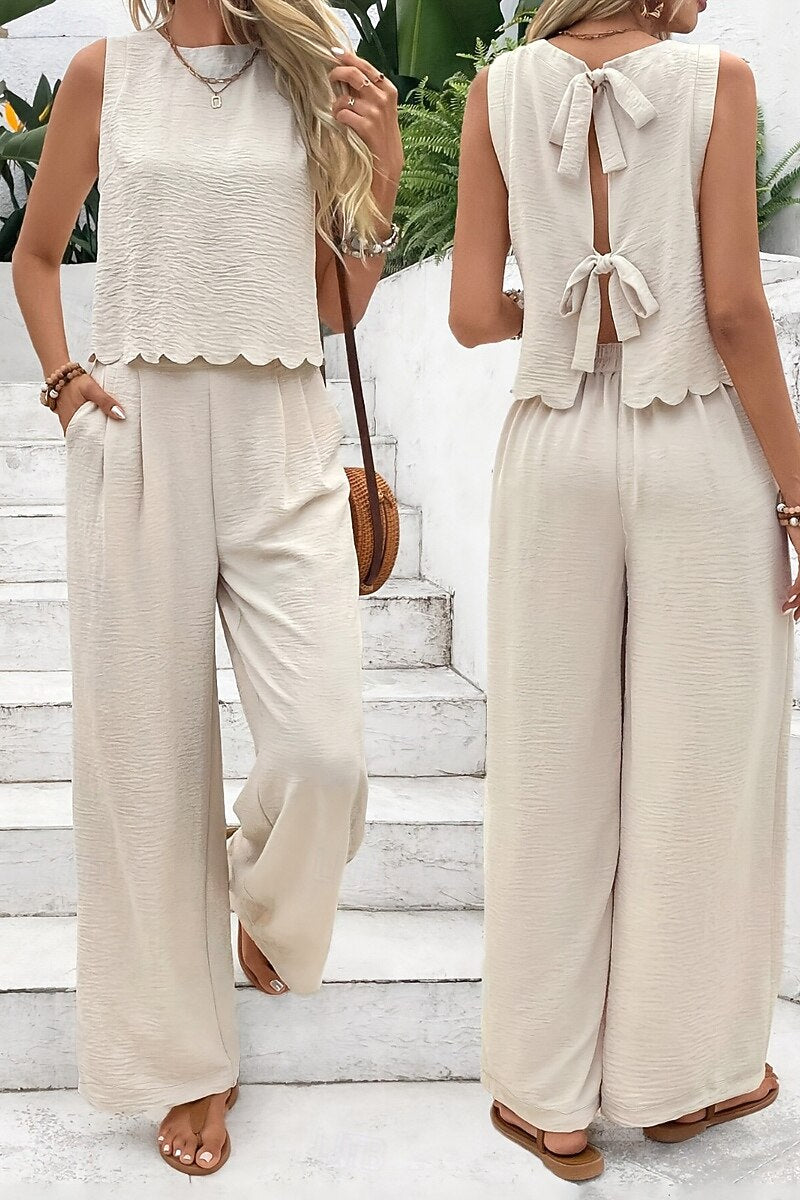 Completo Top+Pantalone Senza Schiena